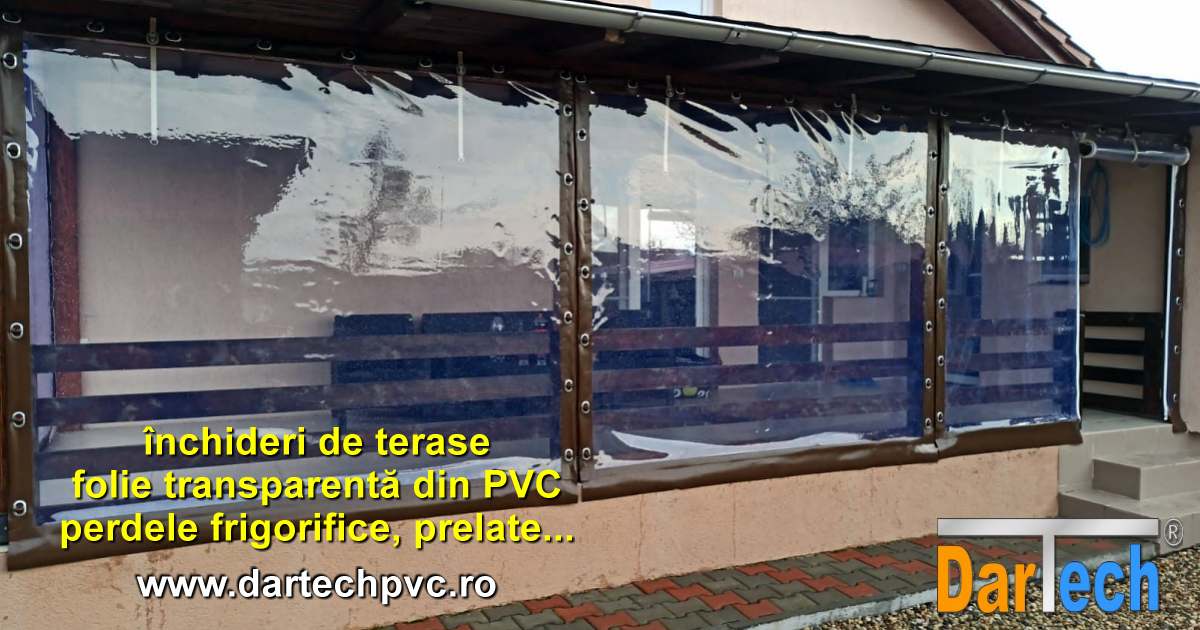 inchideri terase cu folie PVC transparent