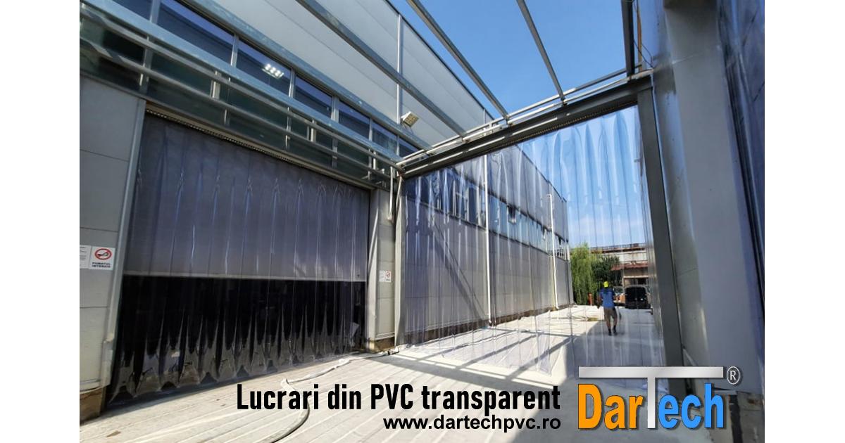 PVC transparent perdele izolare spatii industriale 1200